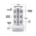 Torre Multitoma 11 Salidas 110V con 2 USB y 1 Tipo C