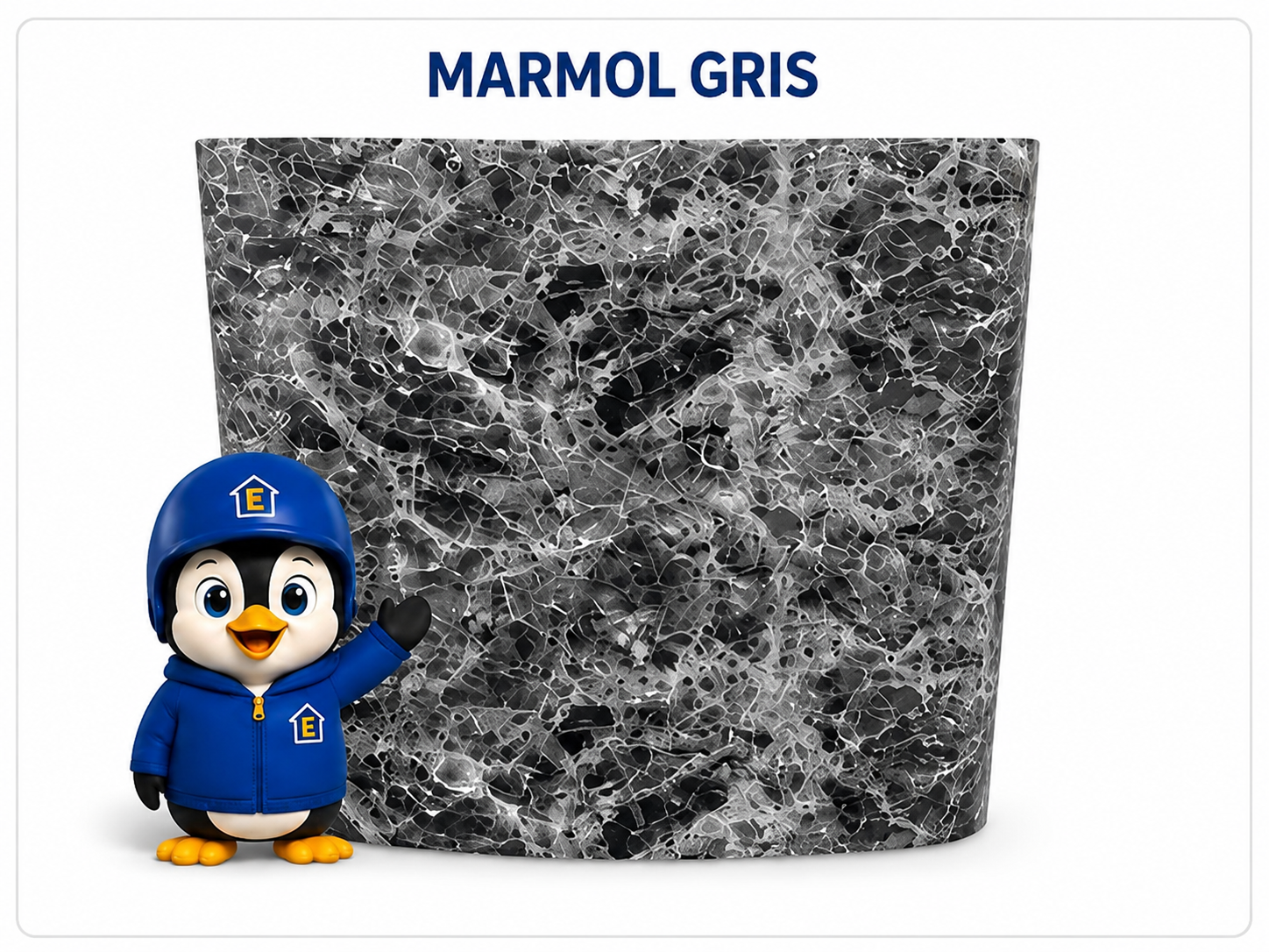 Lámina Marmoleada Adhesiva - Mármol Gris