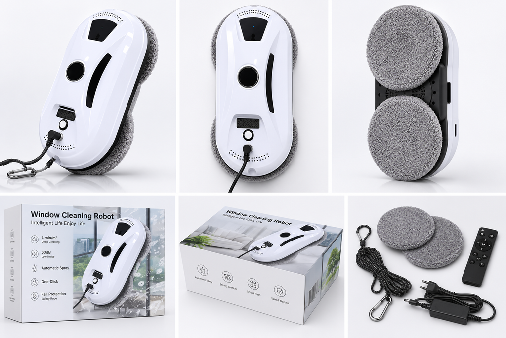Robot Limpiador Eléctrico de Vidrios