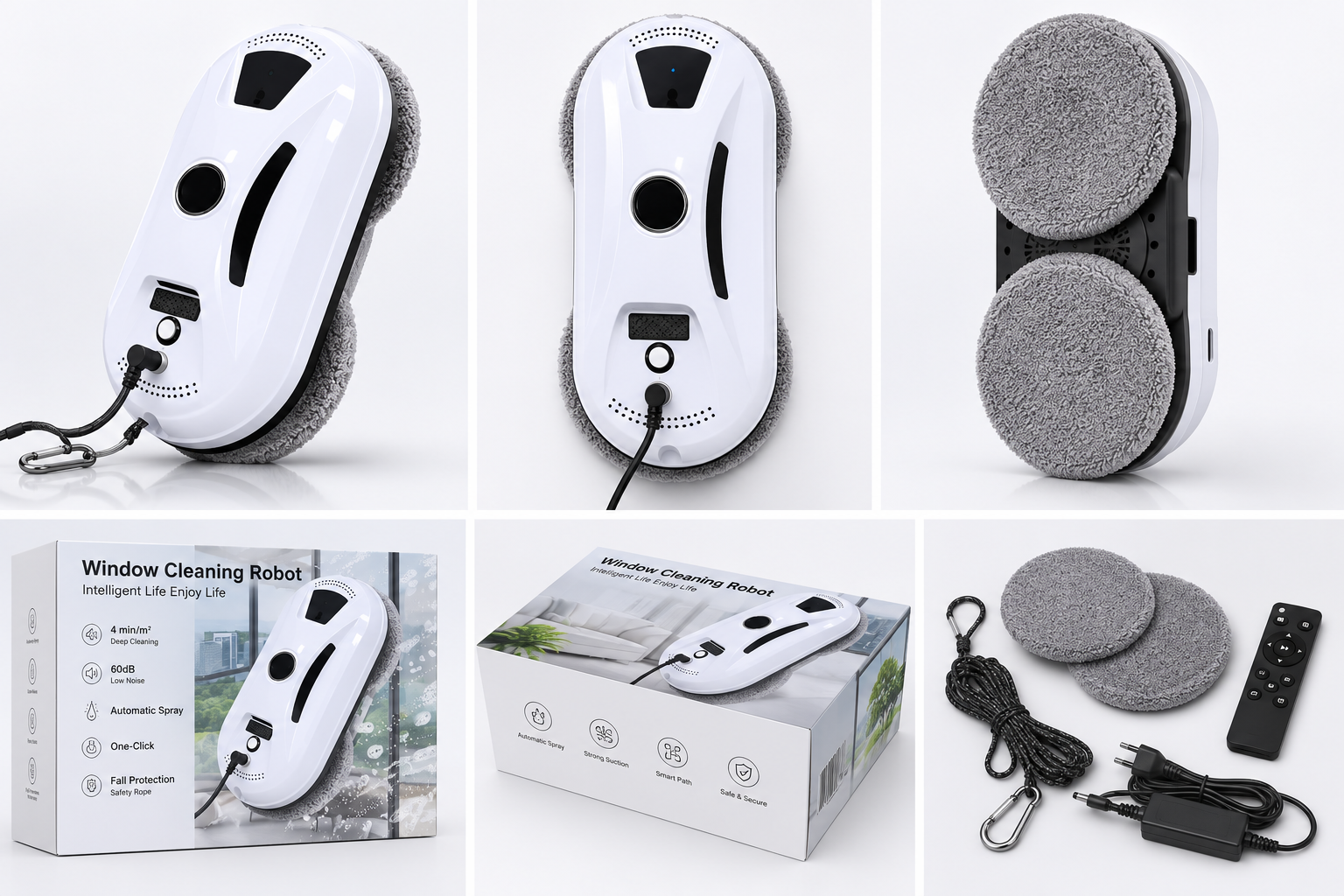 Robot Limpiador Eléctrico de Vidrios