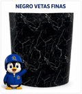 Lámina Marmoleada Adhesiva - Negro Vetas Finas