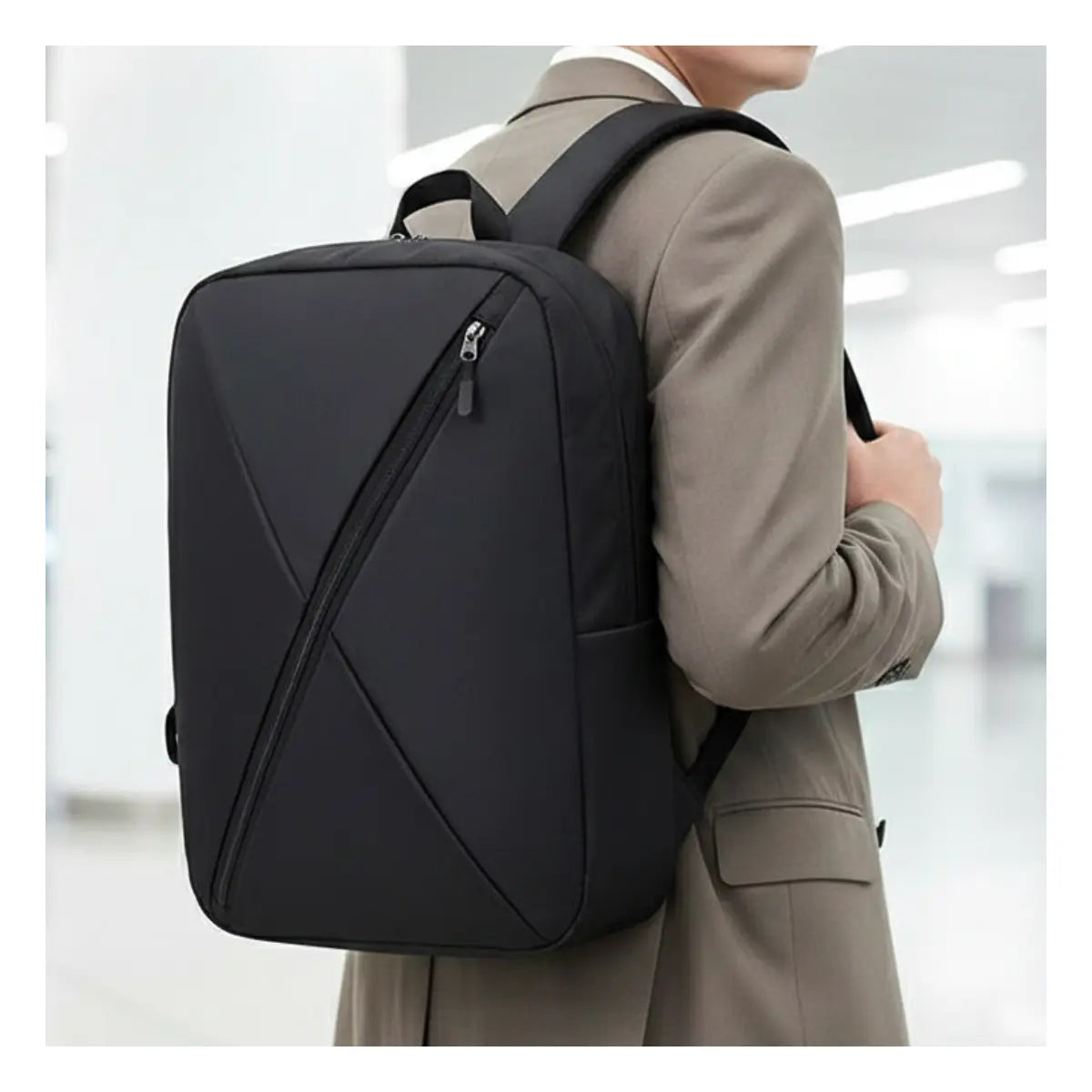 Mochila Multifuncional Set de 3 Piezas Negra - vista 1