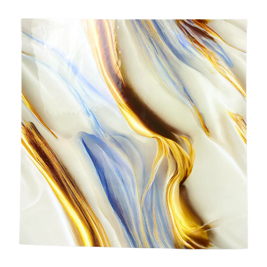 Set de 10 Paneles Decorativos 3D Oro y Cielo - vista 2
