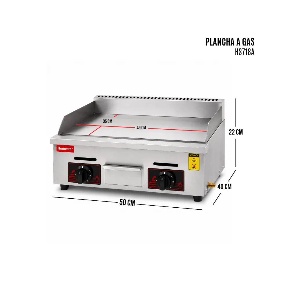 Plancha de Cocina a Gas