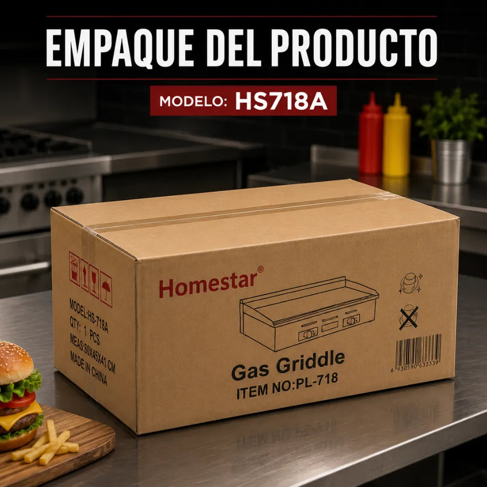 Plancha de Cocina a Gas